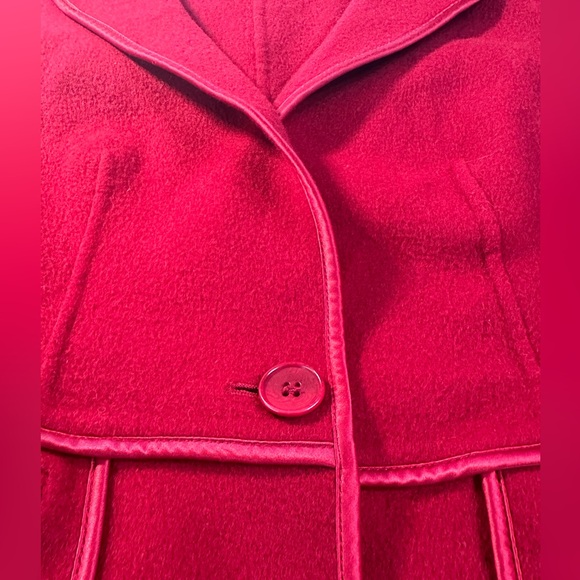 Talbots Red Wool Blazer 6 Petite - Picture 6 of 6